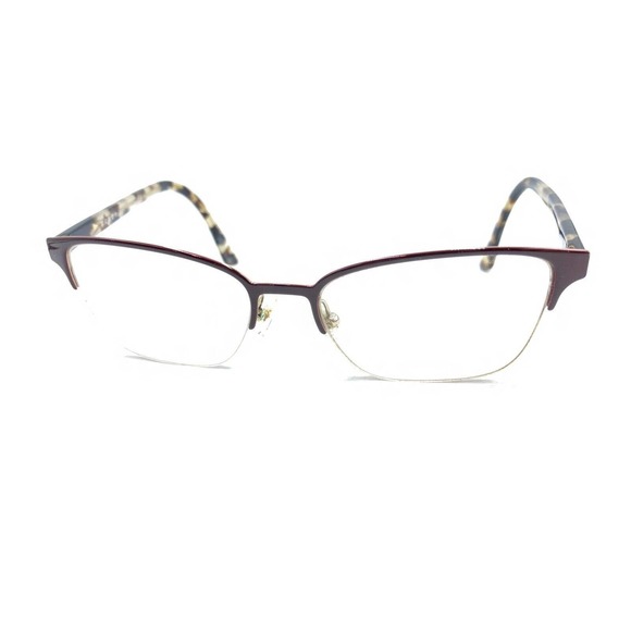 Prada VPR 61X 552-1O1 Brown Half Rim Eyeglasses Frames 54-17 145 Italy Designer - Picture 8 of 12